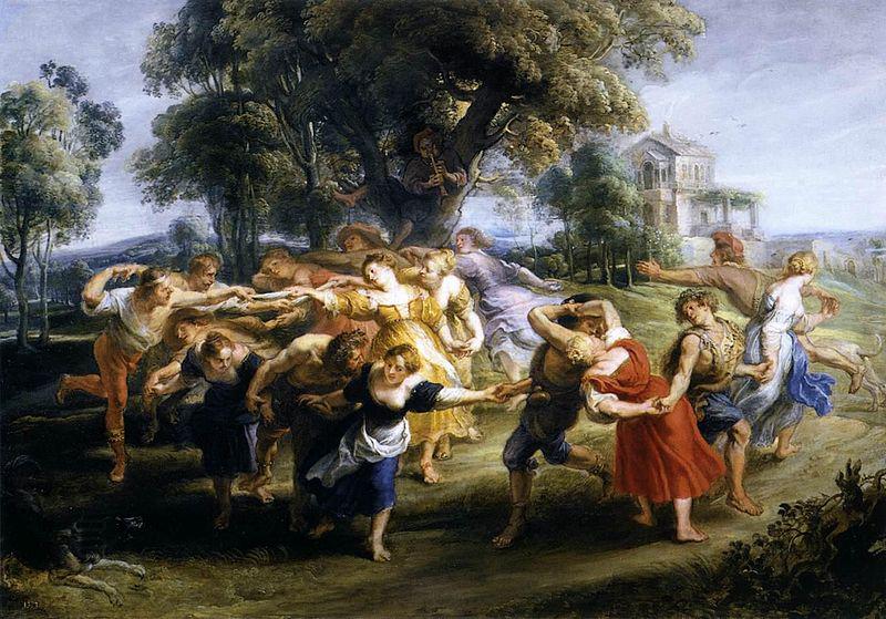 Peter Paul Rubens Dance of Italian Villagers China oil painting art